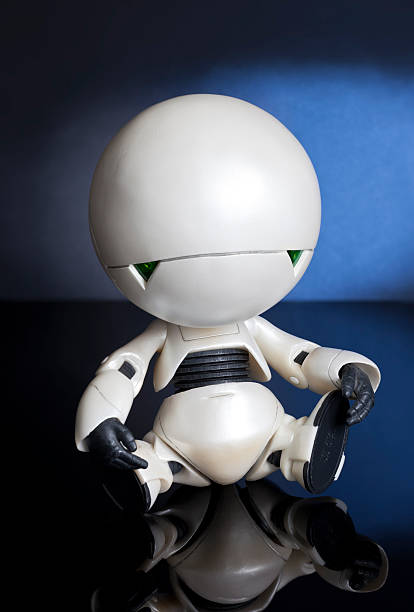 Depressed Robot stock photo