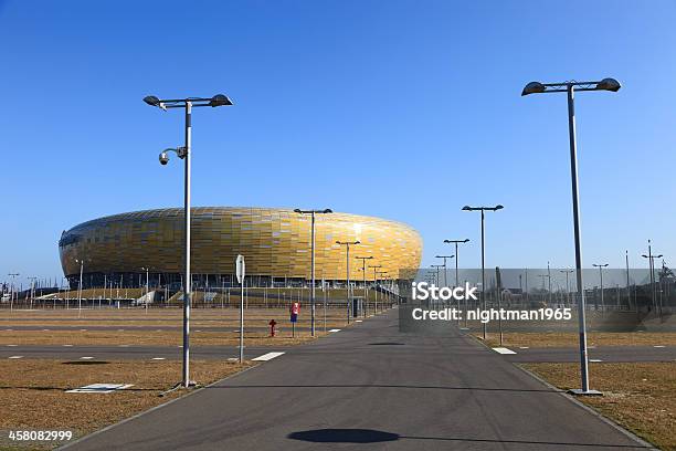 Stadion Pge Arena Dla Euro 2012 - zdjęcia stockowe i więcej obrazów Architektura - Architektura, Bez ludzi, Dach