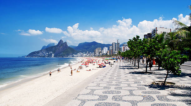 praia de ipanema - ipanema district - fotografias e filmes do acervo