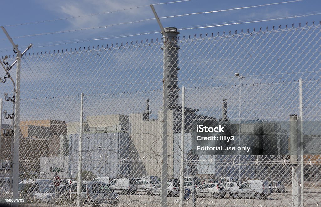 Nuclear fuel planta de reprocesamiento en La Haya, Francia - Foto de stock de Valla de alambre libre de derechos