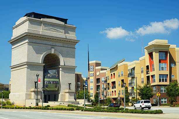 ミレニアムゲート - new york city new york state greenwich village washington square triumphal arch ストックフォトと画像