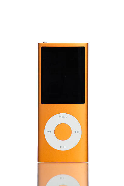 iPod nano 4G 8GB front "Belgrade, Serbia -March, 9th 2011: Apple iPod nano 4G 8GB isolated on white." ipod nano stock pictures, royalty-free photos & images