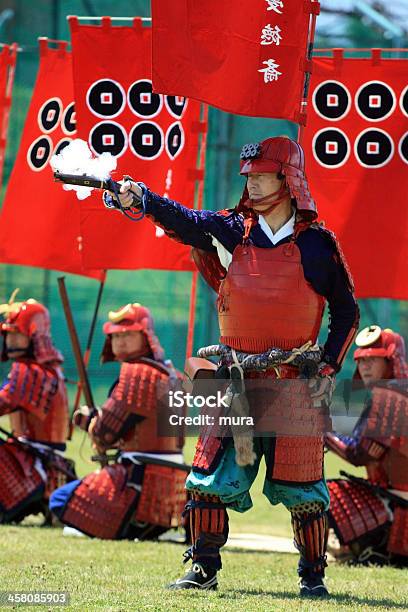 Samurai Tiro - Fotografie stock e altre immagini di Cultura giapponese - Cultura giapponese, Giappone, Arma da fuoco