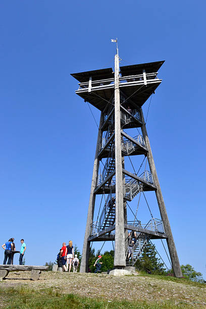 viewing tower Schauinsland stock photo