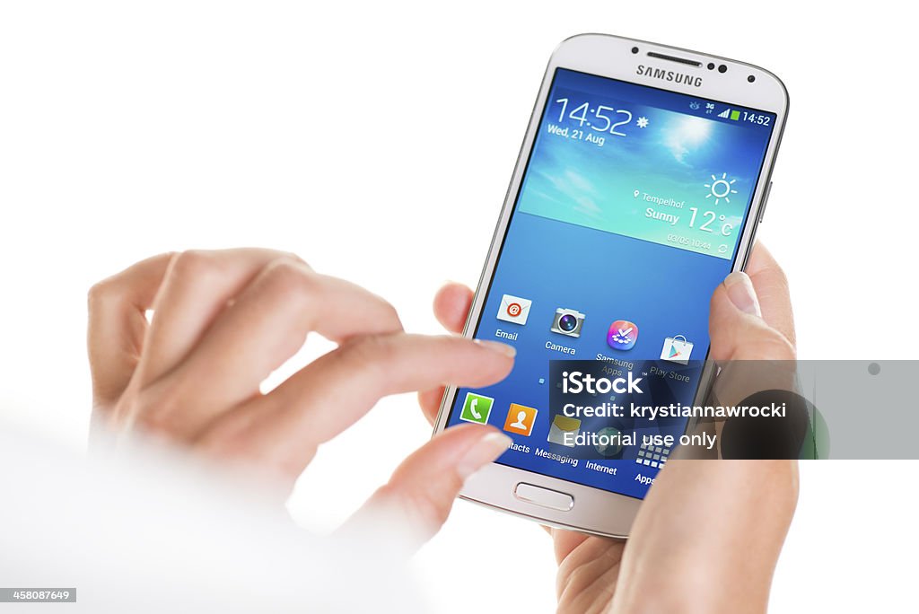 O Samsung Galaxy S4 - Royalty-free Adulto Foto de stock