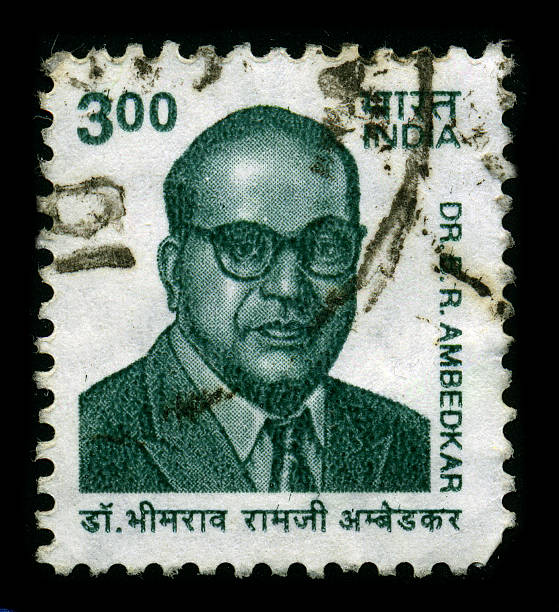 Postage stamp. "Gomel, Belarus - April 2, 2011: Postage stamp. A stamp printed in INDIA shows image of Bhimrao Ramji Ambedkar(14 April 1891 - 6 December 1956), also known as Babasaheb, was an Indian jurist, political leader, Buddhist activist, philosopher, thinker, anthropologist, historian, orator, prolific writer, economist, scholar, editor, revolutionary and a revivalist for Buddhism in India, circa 1960." B.R. Ambedkar stock pictures, royalty-free photos & images