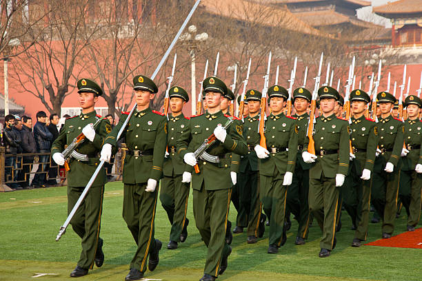 Chinese Army stock photo