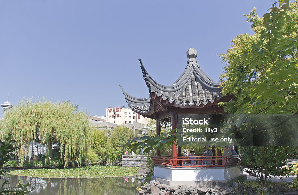 Chinesischer Garten mit Pagode in Vancouver - Lizenzfrei Sun Yat-Sen Stock-Foto