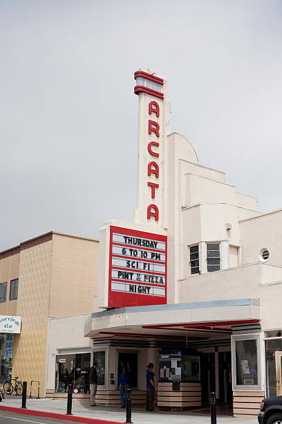 Teatro em Arcata, Califórnia - fotografia de stock