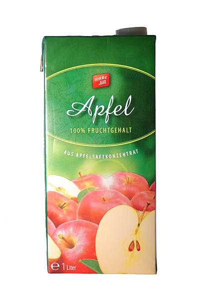 WakeUp Apfel juice stock photo