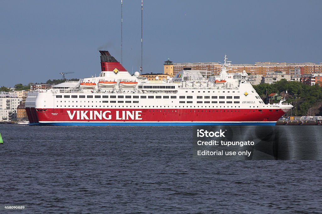 Cruzeiro ferry-linha de Viking - Royalty-free Ancorado Foto de stock