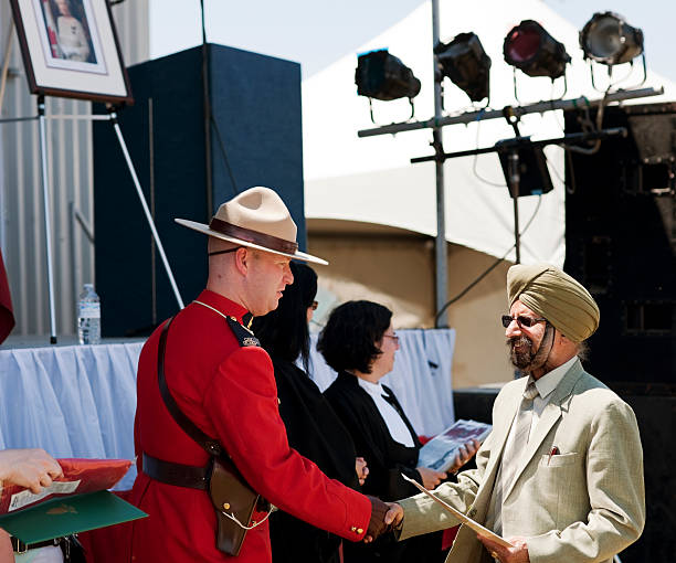 Canada Day Swearing-in Ceremony for New Citizens stock photo