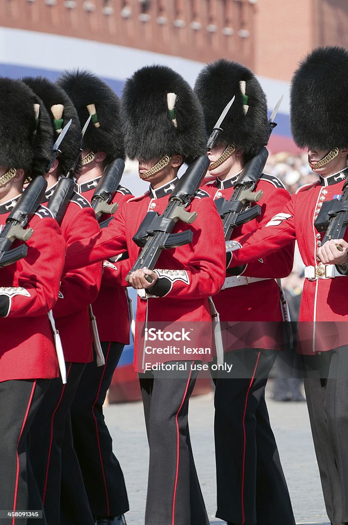 Welsh pracownicy oddziału Na 9May Parady Dzień Zwycięstwa w Moskwie - Zbiór zdjęć royalty-free (Armia)
