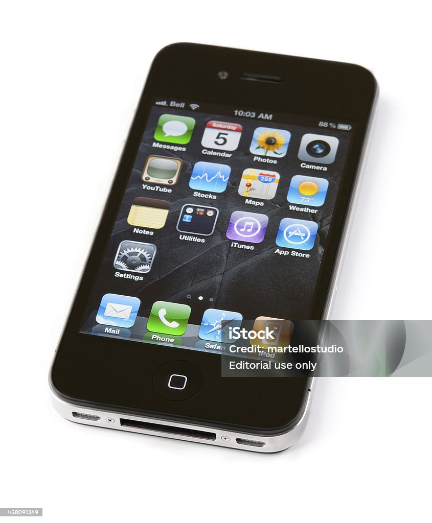 Apple Iphone 4 - Zbiór zdjęć royalty-free (Apple Computers)