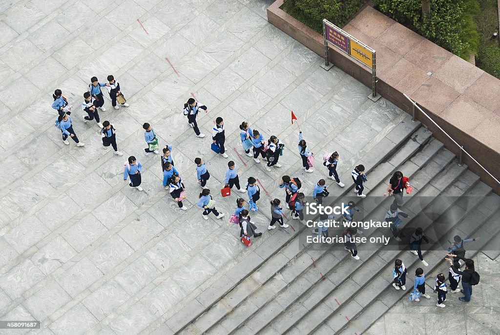 China los escolares en un viaje - Foto de stock de Hong Kong libre de derechos