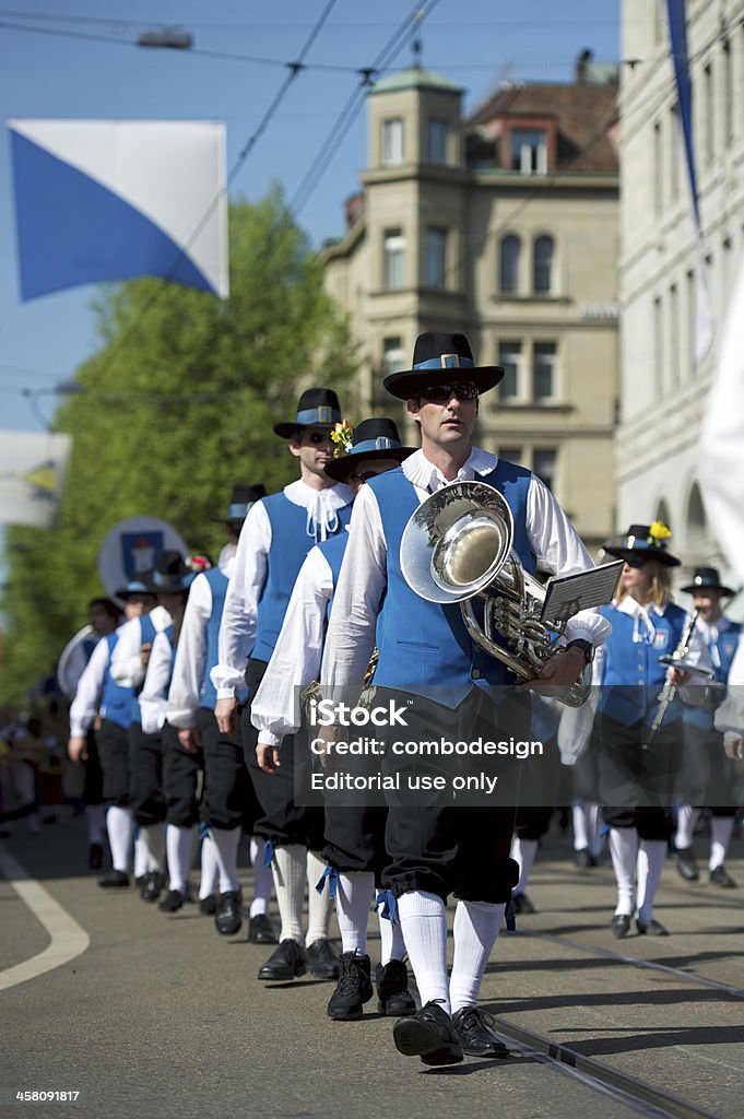 Spring festival desfile de Zúrich, Suiza - Foto de stock de Bahnhofstrasse libre de derechos
