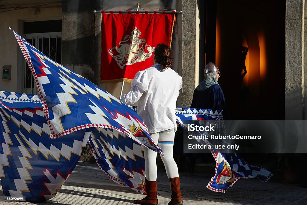 Flagge-gegnerische Verteidigung - Lizenzfrei Straße von Messina Stock-Foto