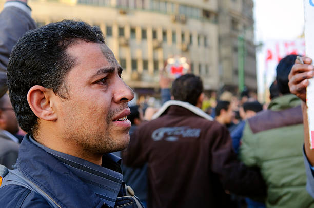 이집트어 감정 at 데모 - egypt revolution protest egyptian culture 뉴스 사진 이미지