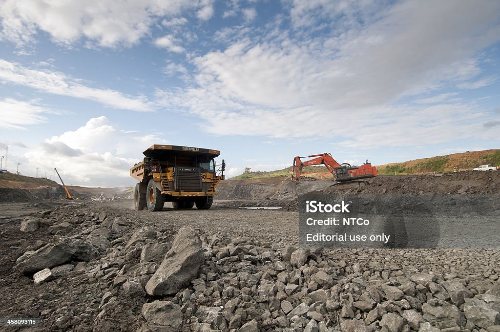 Panama Kanal - Lizenzfrei Baufahrzeug Stock-Foto