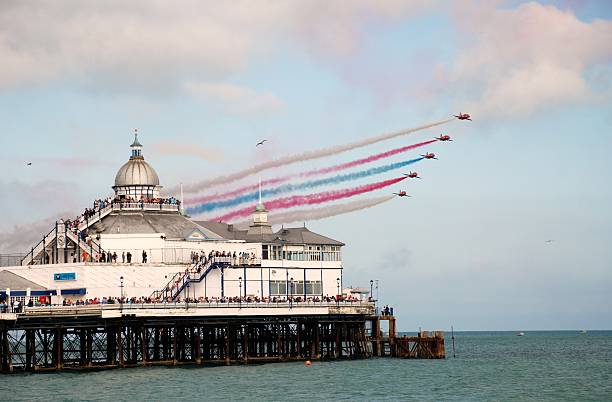 The Red Arrows, Eastbourne stock photo