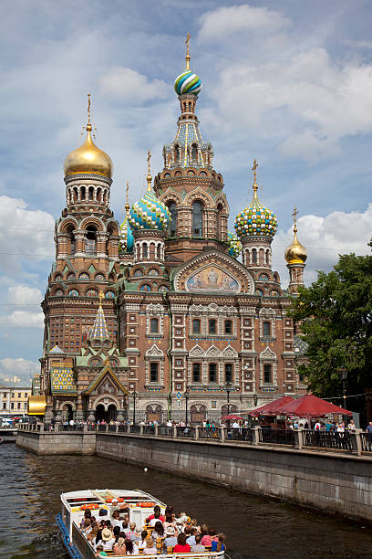 Church of Our Savior on Spilled Blood, St Petersburg, Russia stock photo