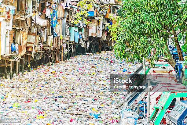 River Of Garbage Stock Photo - Download Image Now - Concepts, Dirty, Failure