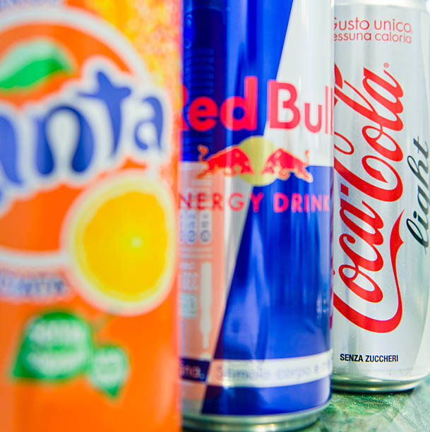 Fanta Red Bull And Coca Cola Cans Stock Photo - Download Image Now -  Aluminum, Can, Carrying - iStock