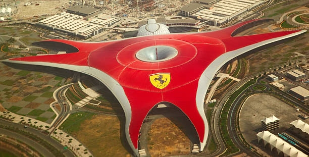 Ferrari World Park stock photo