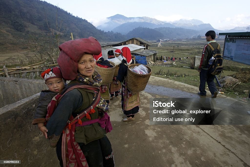 Red Dao ethnischen Minderheit Personen - Lizenzfrei Asiatischer Volksstamm Stock-Foto