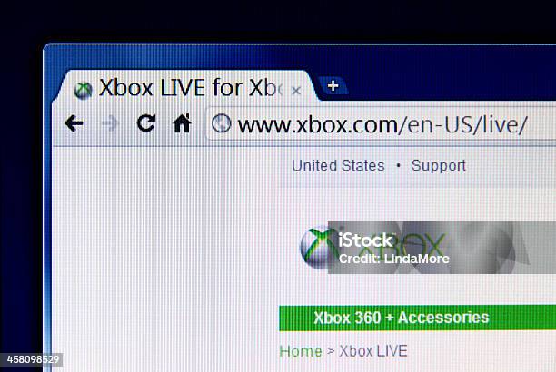 Część Xboxcom W Przeglądarce Internetowej Na Led Monitora - zdjęcia stockowe i więcej obrazów Adres internetowy