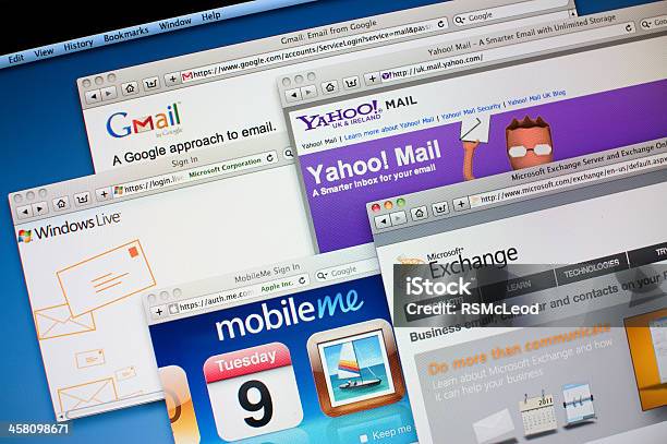 Email Clientes Foto de stock y más banco de imágenes de Correo electrónico - Correo electrónico, Yahoo! - Marca comercial, Comunicación