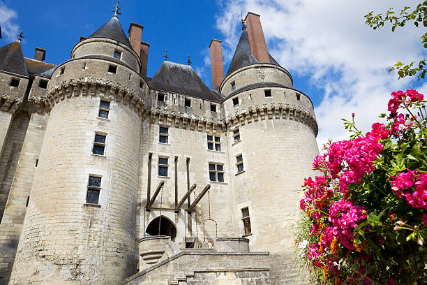 Val-de-Loire, France - August 23, 2013 : Side of Brissac Castle