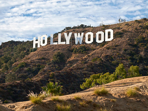 letreiro de hollywood da tarde - hollywood - fotografias e filmes do acervo