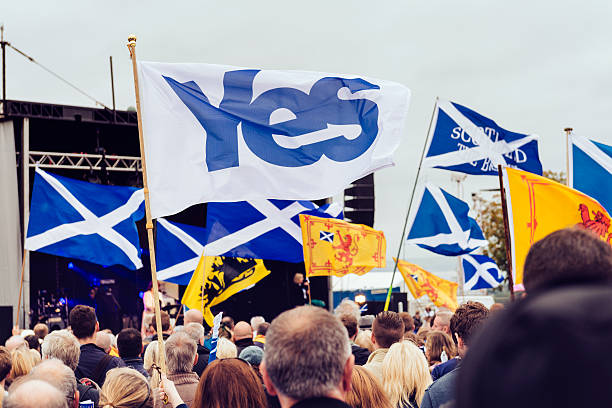 스코틀랜드 independance 랠리 (edinburgh - protest political rally election voting 뉴스 사진 이미지