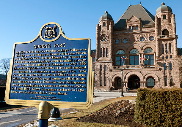 Queen's Park Ontario Legislative Building stock photo