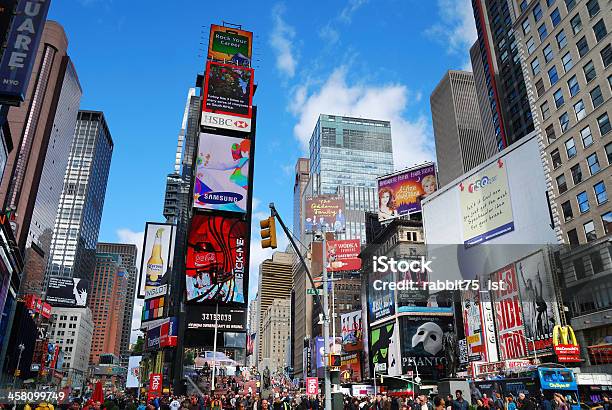 Foto de New York City Manhattan Times Square e mais fotos de stock de Arquitetura - Arquitetura, Broadway - Manhattan, Característica arquitetônica