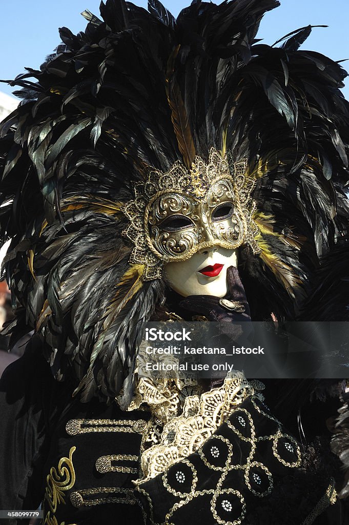 Человек в костюм bird's на Венецианский карнавал 2011 г. - Стоковые фото Актёр роялти-фри