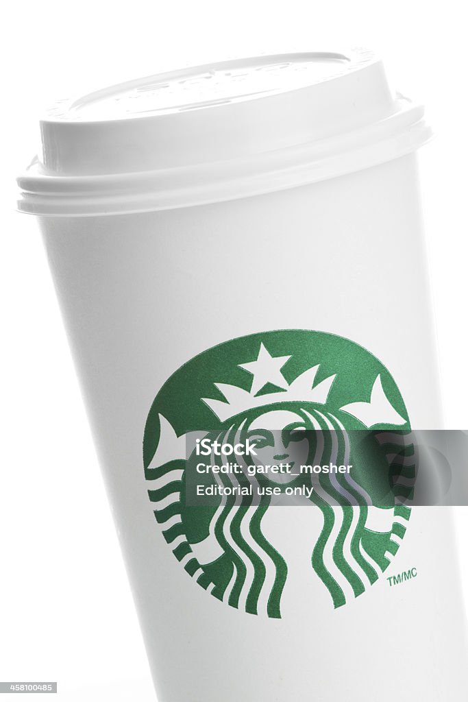 ベンティ」のクローズアップの starbucks （スターバックス）コーヒーをテイクアウト、ホワイト - エディトリアルのロイヤリティフリーストックフォト