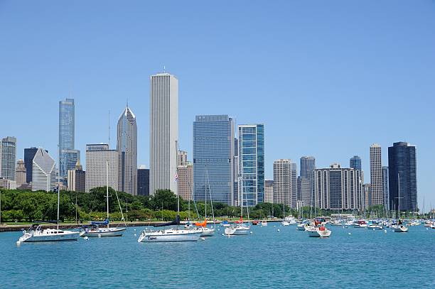 Pleasure Boats On A Sunny Day stock photo