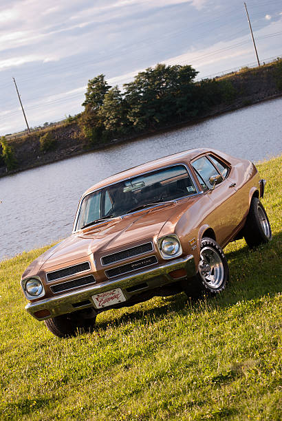 Pontiac Ventura II From the 1970's Muscle Car stock photo