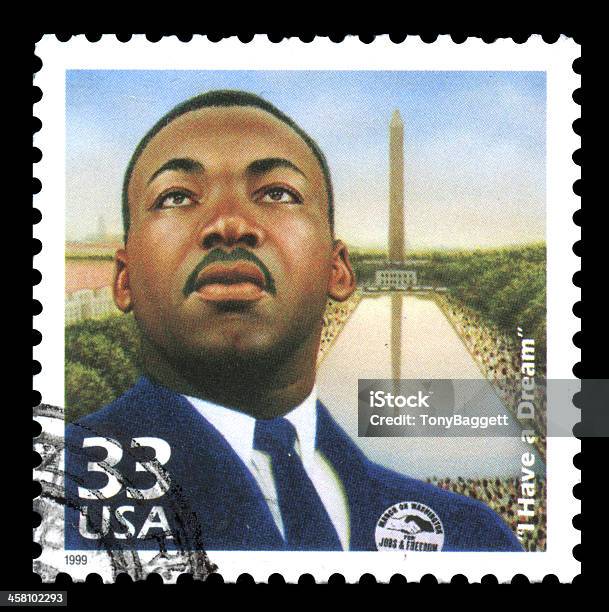 Martin Luther King Eua Selo Postal - Fotografias de stock e mais imagens de Martin Luther King Jr. - Martin Luther King Jr., Eu Tenho um Sonho - Discurso de 1963, Ilustração