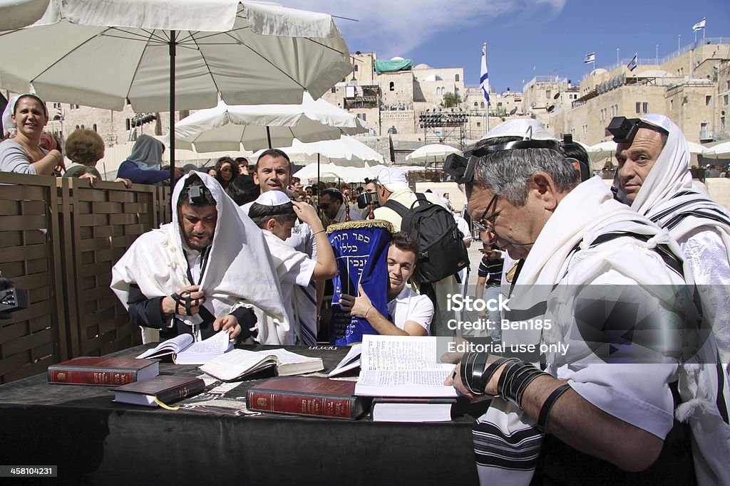 Bar Mitzvah à Mur des Lamentations - Photo de Bat-mitsvah libre de droits