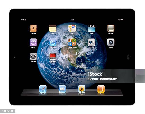 Apple Ipad Stockfoto und mehr Bilder von Berühren - Berühren, Berührungsbildschirm, Clipping Path