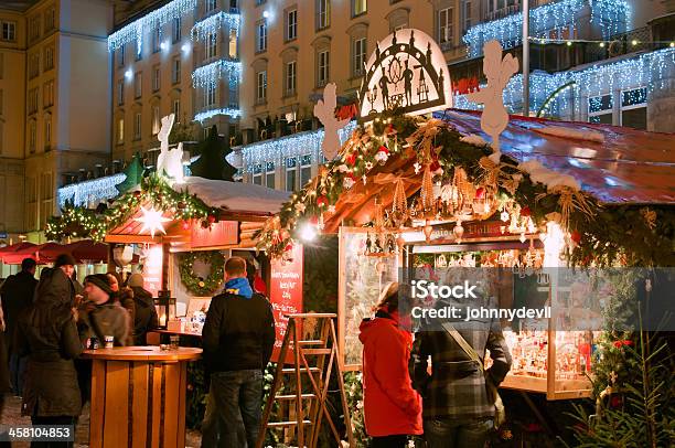 Christmas Market In Dresden Stock Photo - Download Image Now - Christmas, Germany, Adult