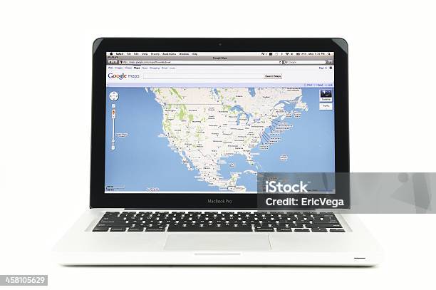 Google マップのマックブック Pro - MacBookのストックフォトや画像を多数ご用意 - MacBook, アメリカ合衆国, エディトリアル