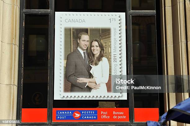 Poster Of Royal Couple Stamp Stock Photo - Download Image Now - Prince William of Wales, Princess Catherine of Wales, Brand Name