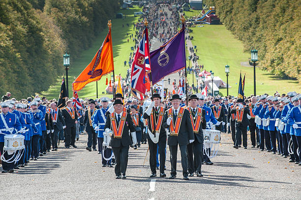 Ulster Covenant 0,01 rocznica paradzie na Zamek Stormont Estate, Belfast – zdjęcie