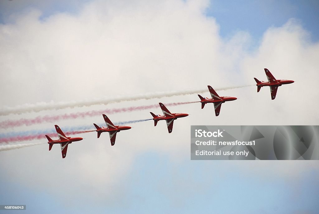 Die Red Arrows, Eastbourne - Lizenzfrei Aufführung Stock-Foto