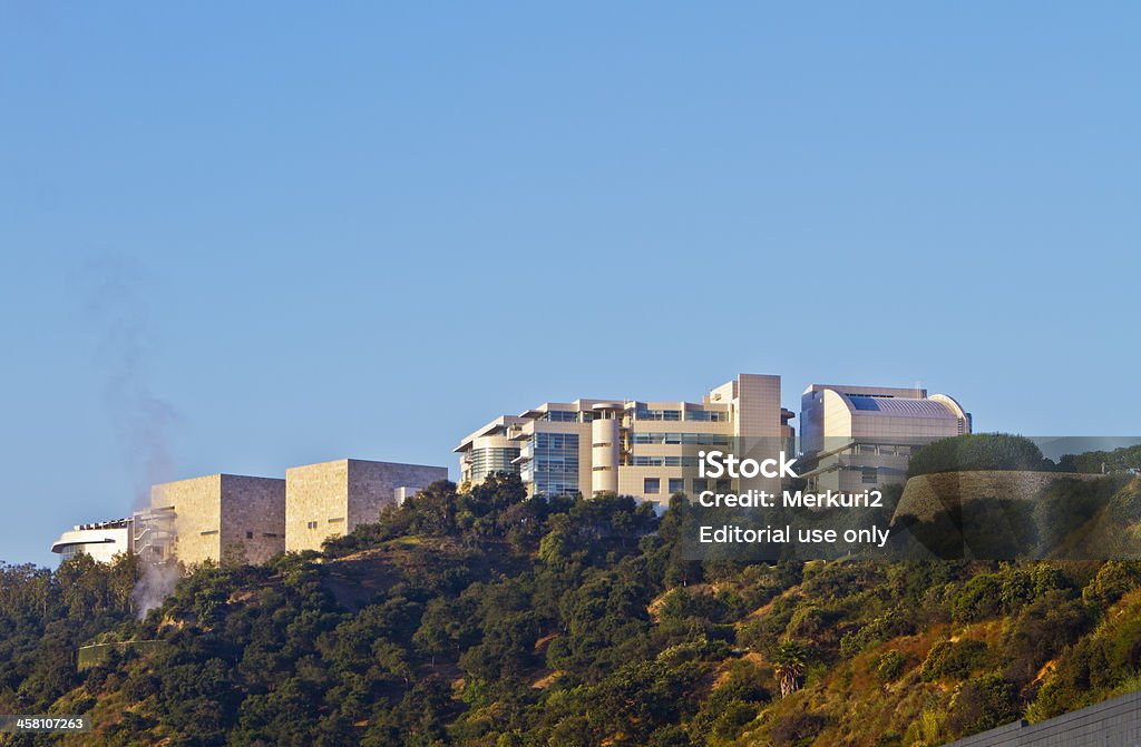 Das Getty Museum bei Sonnenaufgang - Lizenzfrei Getty Center Stock-Foto