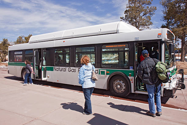 Denver, CO, USA - March 15, 2019: Bus terminal transit station Downtown Denver CO image